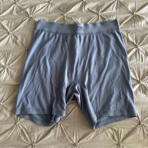 Skims Soft Lounge Shorts in Slate - Picture 1 of 5
